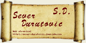 Sever Durutović vizit kartica